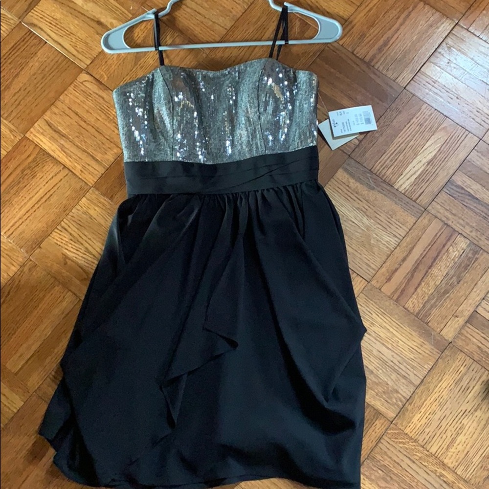 Sequence and black dress babydoll style w pockets